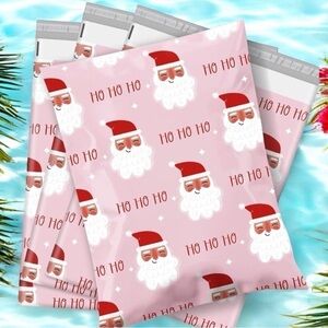 (10) 10x13 Christmas Santa Poly Mailers